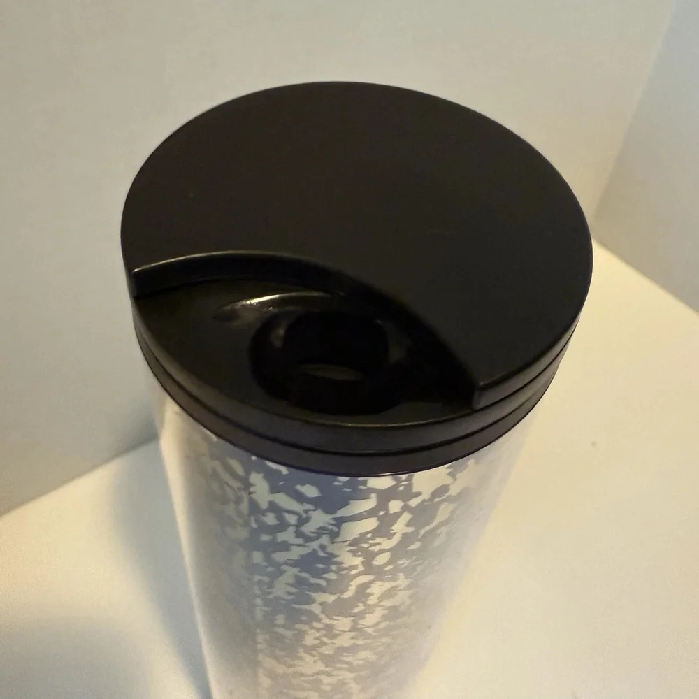 Starbucks Holiday 2019 Black Gold Foil Hot & Cold Cup Tumbler Narrow 16oz